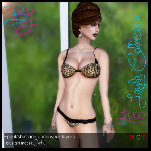 Blue Girl ~ Layla - Leopard/Black