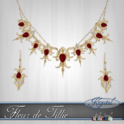 ::: Krystal ::: Fleur de Tillie - Set - Gold (MultiJewel) 