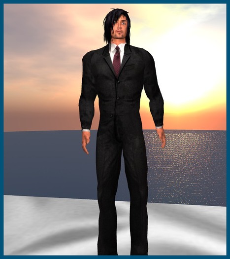black suit for men 7***