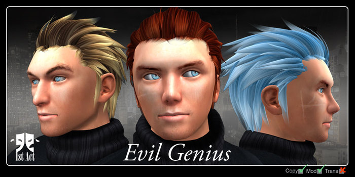 [1A]Hair - Evil Genius - DEMO