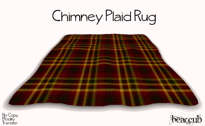 :BearCub: Chimney Plaid Rug