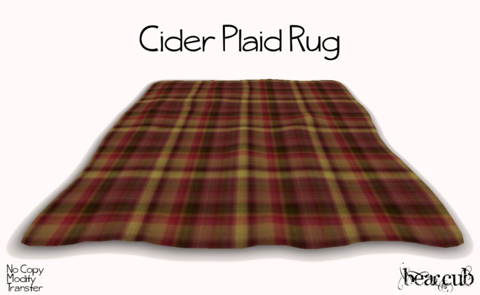 :BearCub: Cider Plaid Rug
