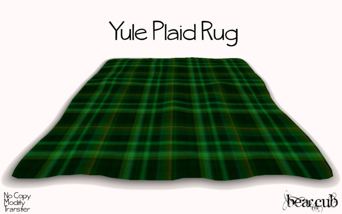 :BearCub: Yule Plaid Rug