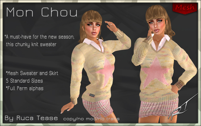 Mon Chou mesh mini outfitby Ruca tease