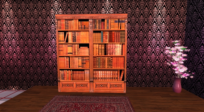 Oak Bookshelf Model_3