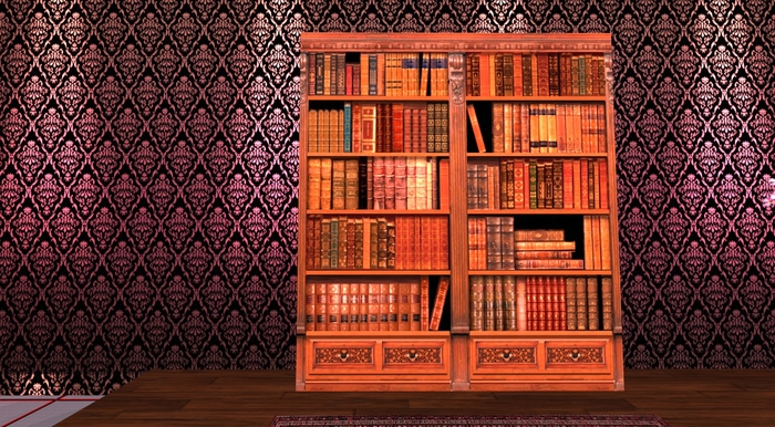 Oak Bookshelf Model_5