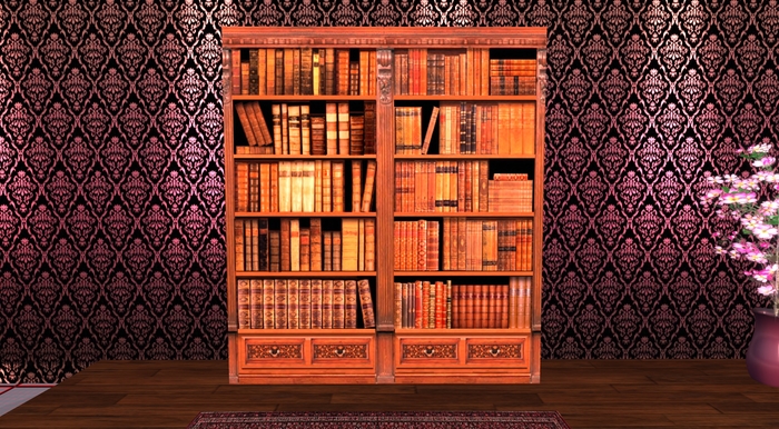 Oak Bookshelf Model_6