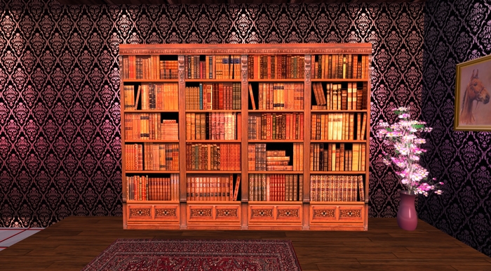 Oak Bookshelf Model_9