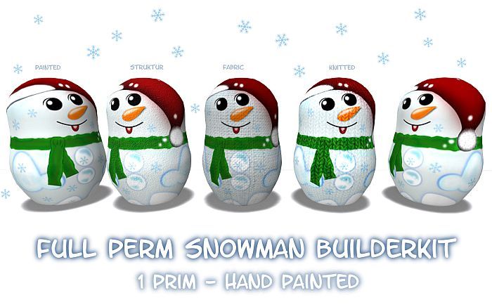 FULL PERM Snowman Builderkit 