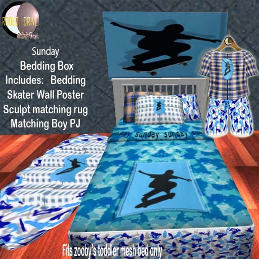 Zooby Toddler Bedding Set Sunday Boy Set