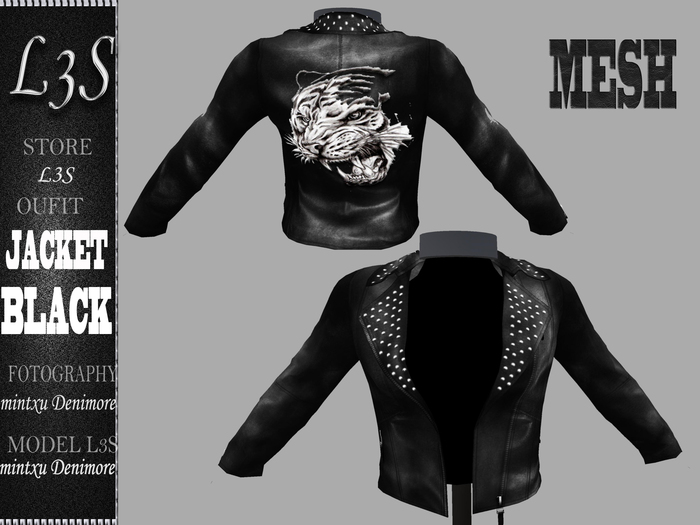 [ L3S ] JACKET BLACK