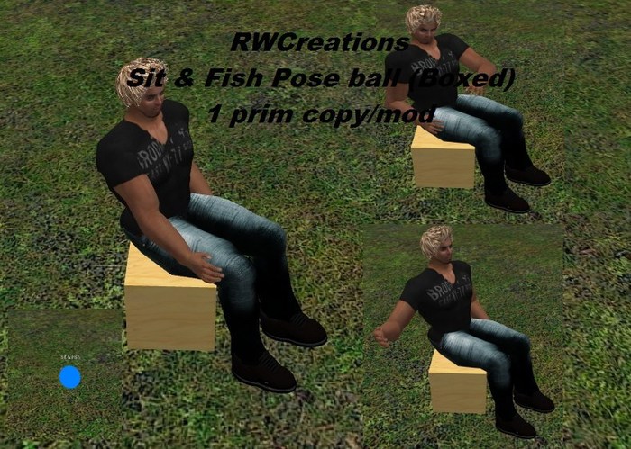 Sit & Fish pose ball Copy/-mod (boxed) 