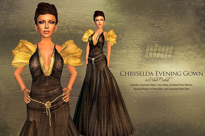 *Shai* Chryselda Evening Gown in Black 