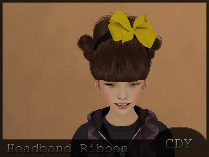 CDY [Headband] Ribbon(yellow)