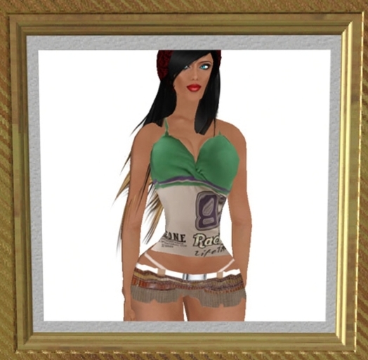 Green tank + Short Pants