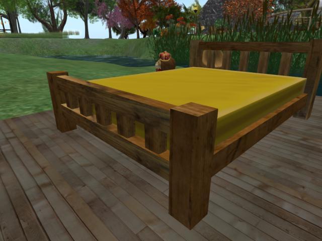 Mesh Wooden Bed