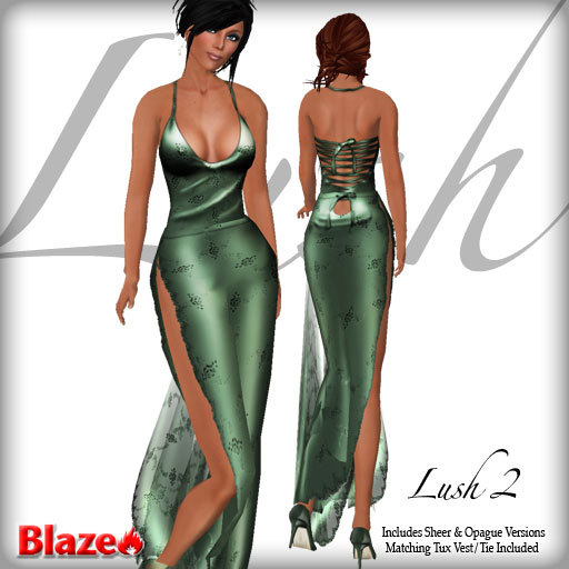 Blaze* Lush2 Gown - Olive *copy/mod*