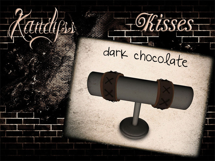 KANDYSS Kisses wristbands dark chocolate