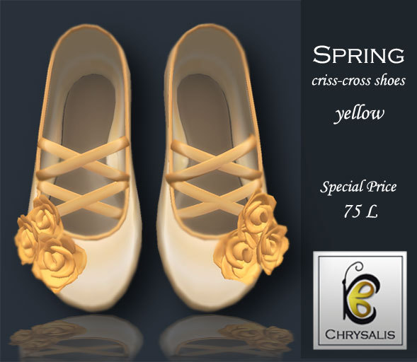 Chrysalis - Spring - criss-cross yellow