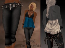 CUPIDS Mesh Babydoll Top and Capri's Maria