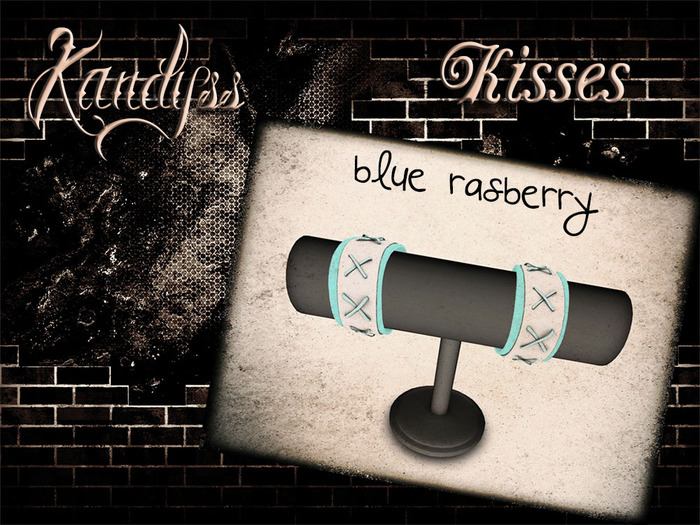 KANDYSS Kisses wristbands blue rasberry