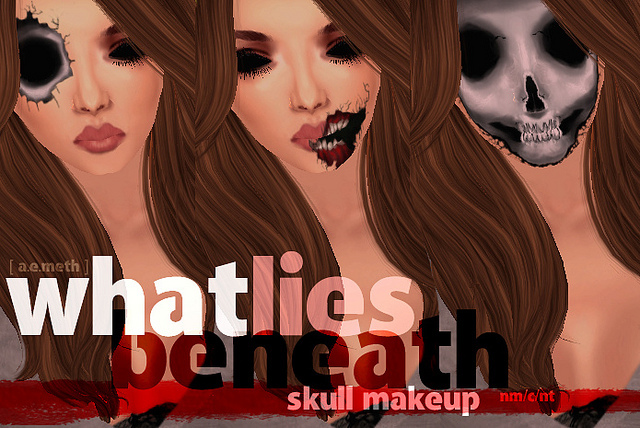 [ a.e.meth ] - What Lies Beneath Skull Makeup