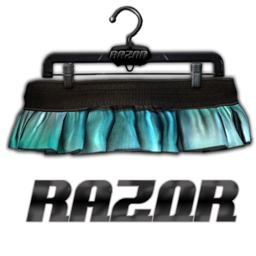 =Razorblade Jacket= Nylon Cotton Tutu /// Aqua