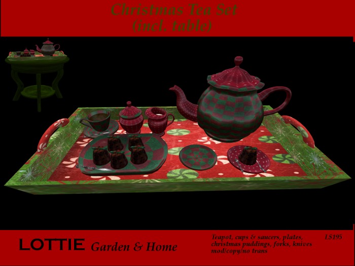 * LOTTIE Christmas Tea Set 