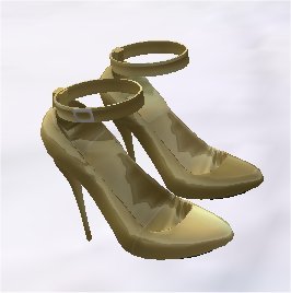 High Heels Gold Riemchen Box