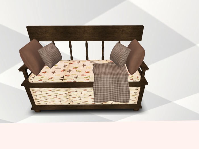 Cute Bench w/Poses-Fly Away