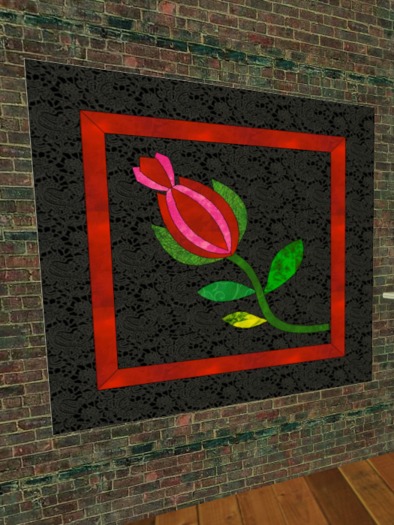 Rose Quilt Baltimore Album Block