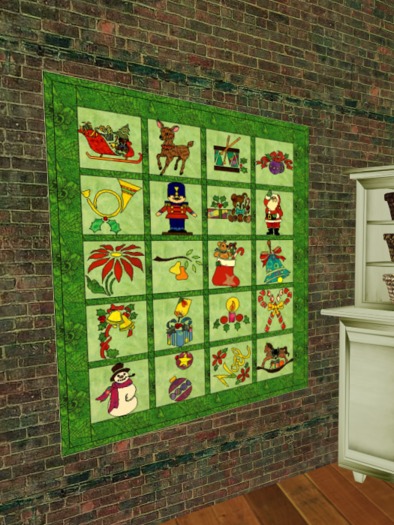 Green Christmas Quilt