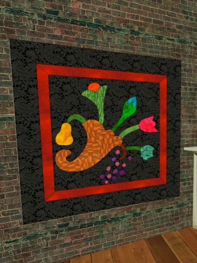 Cornucopia Quilt Baltimore Album Block