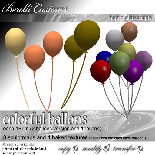 Colorful ballons -Berelli Customs- lowprim ballons 