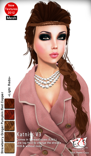 ^;^CaTwA^;^ Mesh Katniss V3/Light Reds