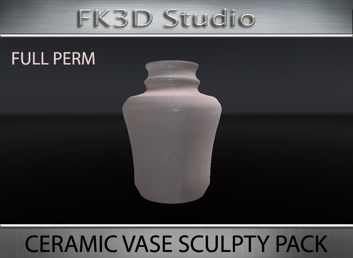 FK3D CERAMIC VASE SCULPTY PACK