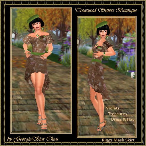 GSC Violets Treasures 1# Dress & Hats Riggs Mesh