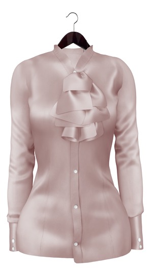 [MESH] [Belgravia] Bluet Satin Blouse - StandardSizing - Rose