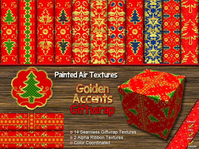 (PAT Giftwrap - Golden Accents)