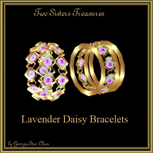 TST Lavender Daisy Bracelets
