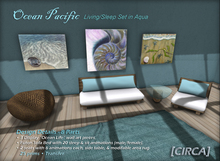 [CIRCA] - "Ocean Pacific" - Living Set in Aqua 