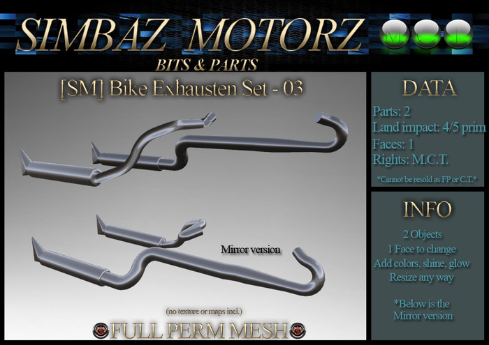 [SM] Bike Exhausten set 03