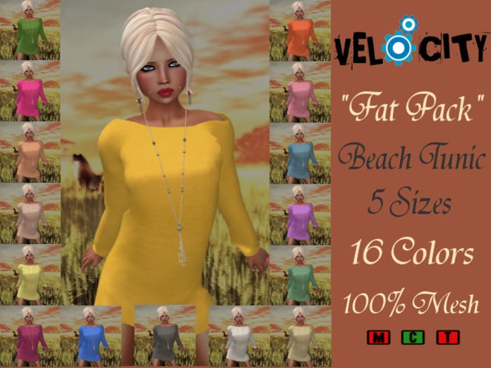 VELOCITY Fat Pack Beach Tunic