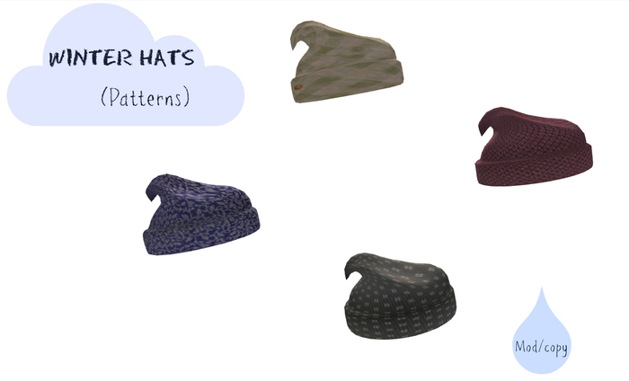 *DLS* Winter Hats (Patterns)