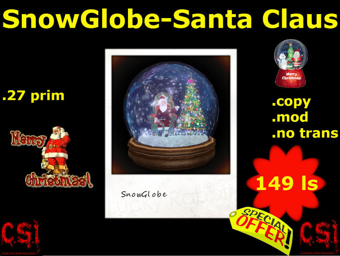 SnowGlobe-Santa Claus (box)