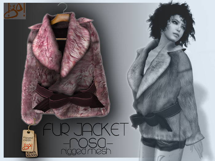 !gO! Fur jacket -rosa-