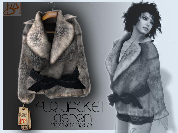 !gO! Fur jacket -ashen-