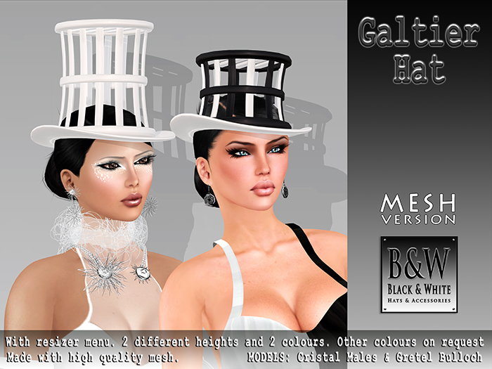 ArisArisB&W Pour Femme - Galtier Hat - MESH
