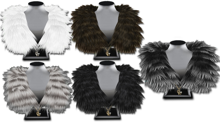 ((Crystal Line))Fur Stole-FAT PACK