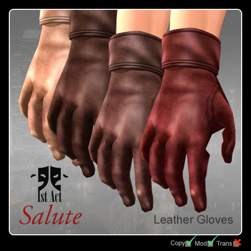 [1A] Salute gloves - browns